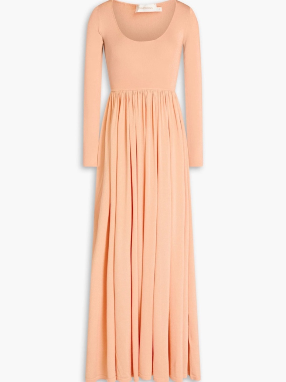 NWOT ZIMMERMANN Metallic Stretch-Knit Maxi Dress